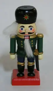 5" NUTCRACKER IN GREEN JACKET w/ SWORD CHRISTMAS HOLIDAY DECORATION