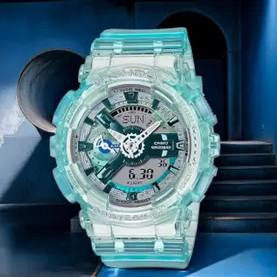 【CASIO 卡西歐】G-SHOCK 未來系列 半透明女錶手錶(GMA-S110VW-2A)