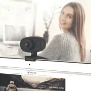 Bonelk USB Webcam, Clip On, 720p (Black)