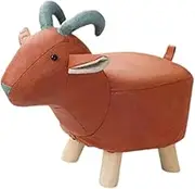 Creative Animal Footrest Bench for Kids Learning and Shoe Changing in Living Room, Sheep, as described