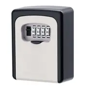 4-Digit Combination Lock Key Safe Storage Box Padlock Security Home Gate Coffer