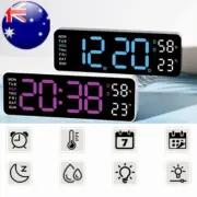 Large Digital Wall Clock Temp Date Week Display Table Clock Wall-mounted Clock