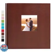 potricher Photo Album 4x6 600 Photos Leather Cover Large Capacity Picture Alb