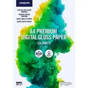 J.Burrows A4 200gsm Digital Coated Paper Gloss 250 Sheets