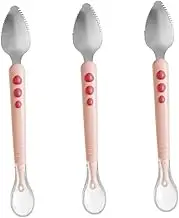 MUCKLILY 3pcs Puree Scraping Spoon for Grapefruit Spoon Fruit Puree Silicone Food Feeding