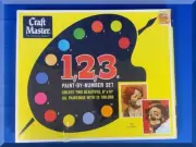 VINTAGE 1968 CRAFT MASTER 1 2 3 PAINT BY NUMBERS SET K-6 CLOWNS - FREE SHIPPING