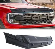 SUERAUTO4X4 For Ford Ranger Raptor Next Gen 2022 2023 2024 2025 Bonnet Protector Guard Trim Accessories, ABS Matte Black Bonnet Hood Protector Stone Guard Trim Cover