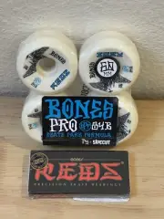 BONES 60mm SPF Tony Hawk Birds Eye Skateboard Wheels P5 Sidecut & Reds Bearings
