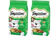TEMPTATIONS Seafood Medley Flavor Dry Cat Food 2 BAGS, FAST SHIP