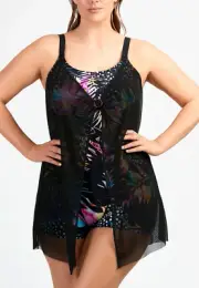 TS TAKING SHAPE plus size XS / 14 Midnight Tropics Swimsuit sexy bathers NWT!
