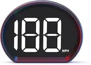 Heads-Up Display for Cars Digital GPS Car ometer Plug and Play Non-Destructive Installation 3inch Large Screen Display White MPH