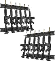 ROBUST Indoor Gun Racks for Wall Adjustable Gun Rack Wall Mount, Heavy Duty Steel Gun Stand and Shotgun Rifle Rack Gun Display Wall Mount…