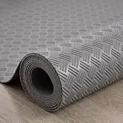 TRAGLO Non-Slip Garage Floor Mat, 2.8mm Thickened PVC Rubber Trailer Mats, Heavy Duty Floor Protector Mat for Warehouse, Gyms, Boats, Pickup Truck(Gray,1.2x7m)