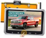 Wireless Backup Camera Easy Install: Touch Button 5 Inch HD 1080P Monitor - No