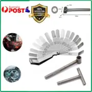 motorcycle Engine Valve Screw Adjusting Spanner Tool + Feeler gauge Set 3PCS
