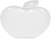 MOTHNUR Dumpling Dish Snack Serving Tray French Fries Dip Plate White Multi-Functional for Snack Trays