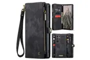 Samsung Galaxy S25 Ultra 5G CaseMe 008 2-In-1 Wallet with Detachable Cover, 8 Card Slots + Zip Pocket
