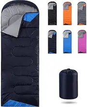 EARTHCONE Single Sleeping Bag Outdoor Camping Hiking Traveling Sleeping Bag Waterproof Warm Lightweight Rectangular Envelope Camping Sleeping Bag (1Pcs)