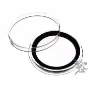 Air-Tite 5pcs X40mm Black Ring 1oz Silver Kookaburra Coin Capsule Holders