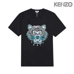 【熱賣精選】kenzo 老虎頭刺繡短袖 衣服 大尺碼t恤 上衣  情侶款 男女同款