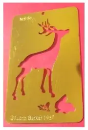 Deer & Baby Bunny Brass Stencil Scrapbooking and Cardmaking Crafts