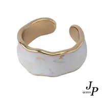 在飛比找ETMall東森購物網優惠-【Jpqueen】法式復古粗面鍍金彈性開口戒指(金色)