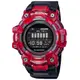 CASIO 卡西歐 G-SHOCK 跑步好夥伴計步藍芽運動電子錶-透紅X黑(GBD-100SM-4A1)