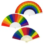Hand Fan Held Tela Portable Spanish Dances Fabric Folding Party Wedding UK Gift