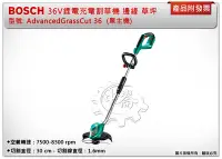 在飛比找Yahoo!奇摩拍賣優惠-＊中崙五金【缺貨中】Bosch 36V充電鋰電割草機 Adv