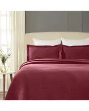 Superior Celtic Circle Cotton Jacquard Matelasse Scalloped Bedspread Set