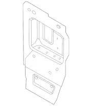 Genuine Hyundai Rail Assembly Bracket 64585-L1000