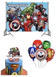 Avengers Birthday Party Supply CaptainAmerica, IronMan, Hulk, Thor Spiderman NEW