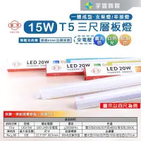 在飛比找Yahoo!奇摩拍賣優惠-【宇豐國際】旭光 LED T5 3尺15W 串接燈 層板燈 