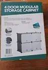 Seymour's 4 Door Shelf Modular Storage Organizer Cabinet Removable Shoes Toys