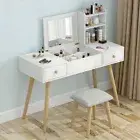 Large Vanity White w/Mirror Stool Storage AU Stock Fast Post