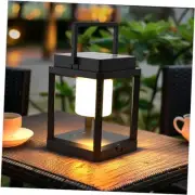 Hanging Solar Table Lanterns Outdoor - Portable Rechargeable Solar Table Light