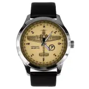 MESSERSCHMITT ME-209 LUFTWAFFE GERMANY WW2 COMPASS DIAL SOLID BRASS WRIST WATCH