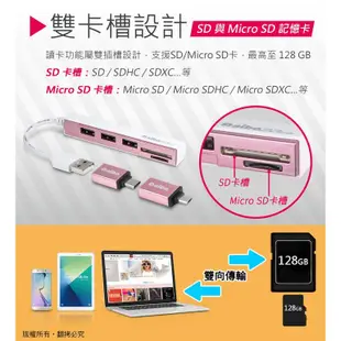 3in1 otg 多功能 讀卡機 hub 集線器 type-c micro usb 手機 平板 支援 (4.4折)