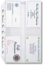 Debden DayPlanner Refill A4 Credit/Business Card Holders EX5004