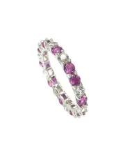 Suzy Levian Sterling Silver 2 ct. tw. Sapphire with Diamond Accent