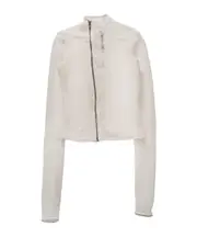 High collar long sleeve casual jacket 44,IT40,IT42,40,IT46 White