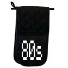 80S Retro 1980S - Novelty Double Mitt Oven Gloves Double Kitchen Chef BBQ Mitts