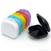 Retainer Case Vent Holes 6 Pcs Denture Tight Snap Lock Orthodontic Mouth Guard