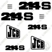 Fits JCB 214S Decal Kit Backhoe Equipment Decals - 7 YEAR 3M VINYL!