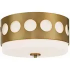 Crystorama KIR-B8100-VG Kirby Flush Mount Vibrant Gold