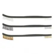 Wire Brush Set for Cleaning Paint / Rust / Dirt Handy Steel/Nylon/Brass Brush