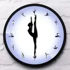 Round Wall Clock 12 inch Wall Decoration for Home Bathroom Dance Studio