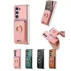 Screen Protector Ring Stand Credit Card Holder Magnetic Case for Galaxy Z Fold 6
