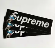 SET OF 10 Supreme Smurfs Box Logo Sticker Black 100% Authentic FW20 Season