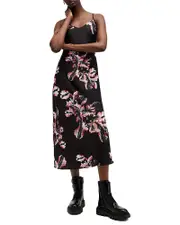 Allsaints Bryony Midi Slip Dress 12 UK/8 US
